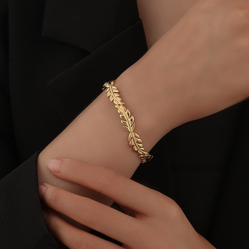 Bracelete Feminino Leaf