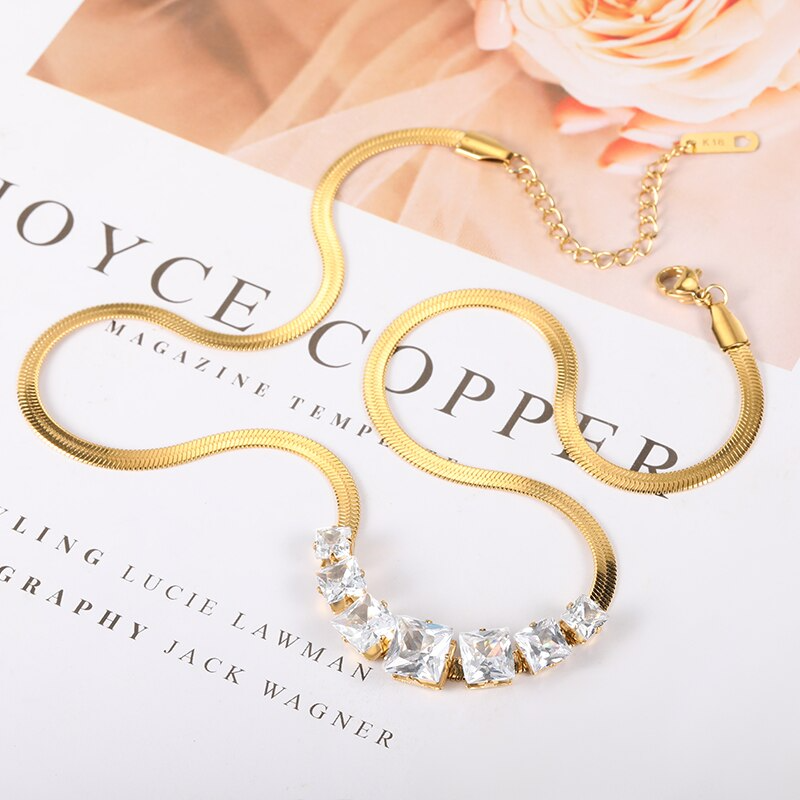 Mix Colar Trançado + Chocker Cristal