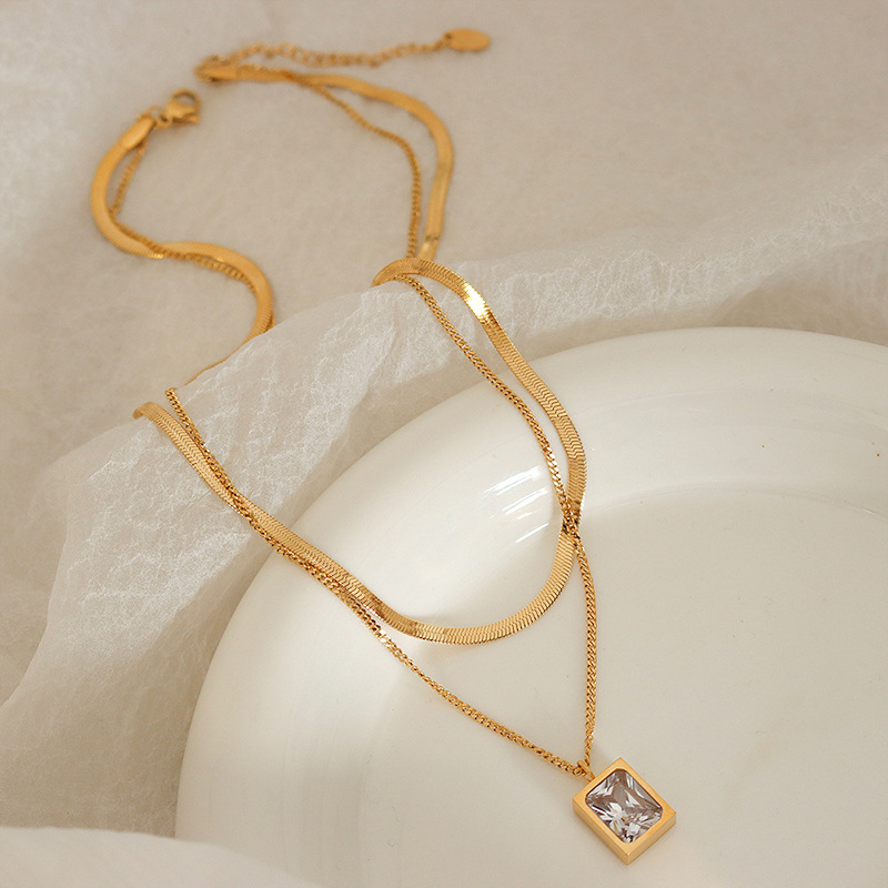 Colar Chocker Duplo Cristal
