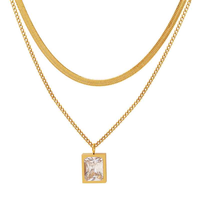 Colar Chocker Duplo Cristal